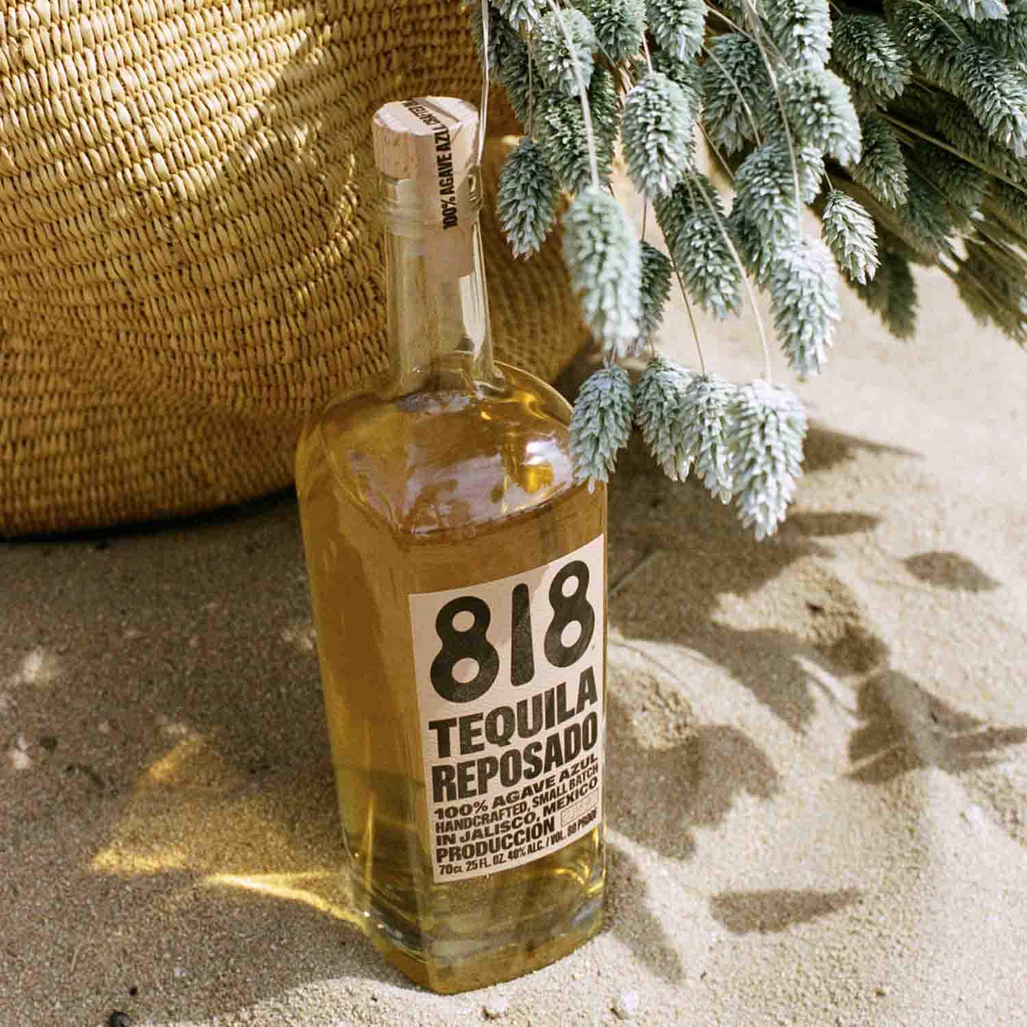 818 Tequila — 818 Tequila is a tequila crafted in Jalisco, Mexico, from Blue Weber agaves matured for at least seven years, combining traditional craftsmanship, transparency, and sustainability to deliver a smooth, natural, award-winning tequila.