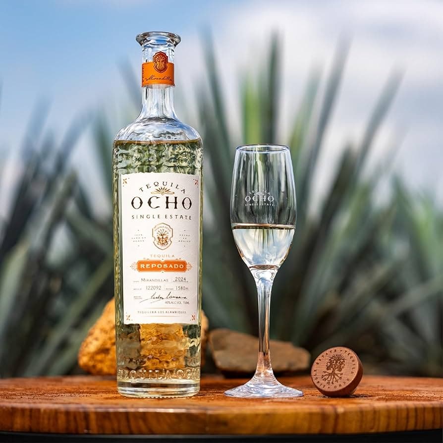 Tequila Ocho : Single estate production, highly aromatic.
