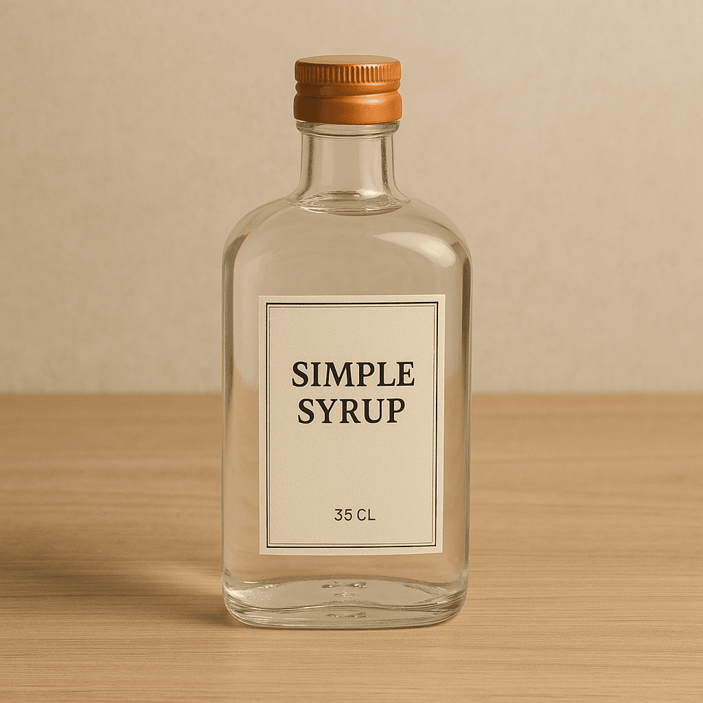 Sugar syrup : Used to sweeten cocktails and balance acidity by blending with other ingredients