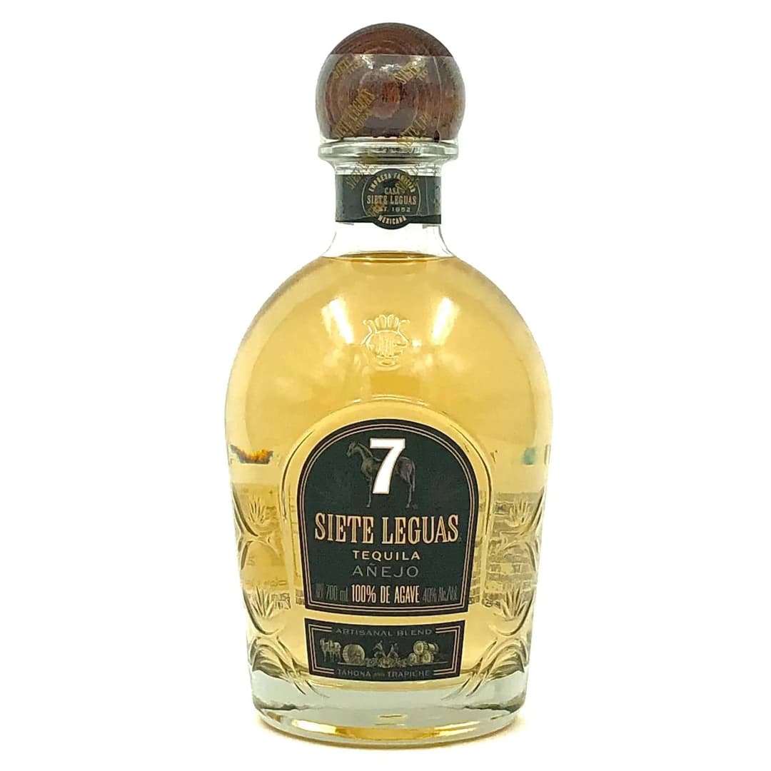 Siete Leguas Añejo — A tequila with delicate hints of silver and gold, undertones of cooked agave and a delicate cask-flavored finish.