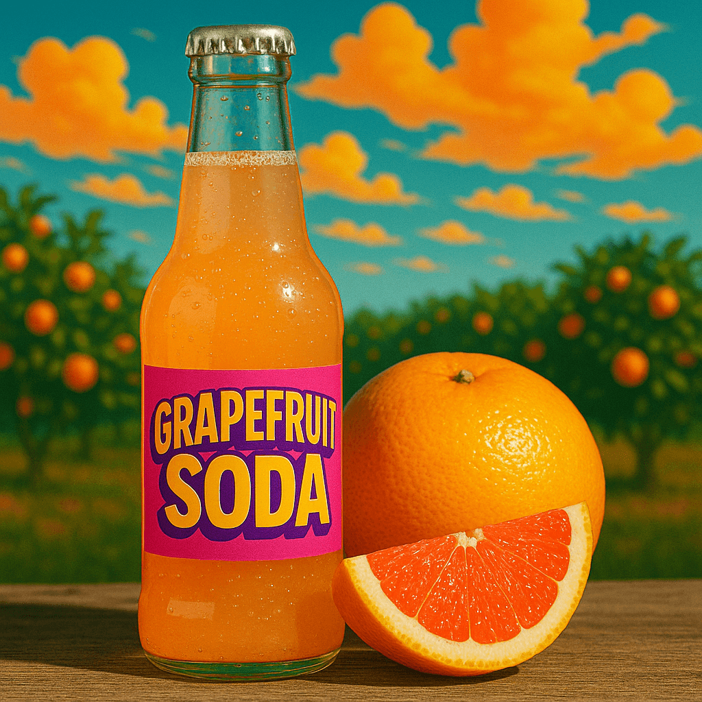 Grapefruit Soda with natural flavors : These sodas use grapefruit extracts or essential oils, sometimes concentrated juice.