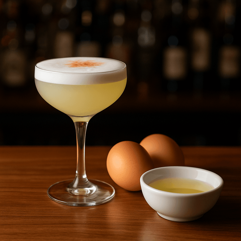 Egg White — Egg whites are used in mixology to create a silky texture and smooth foam in classic cocktails such as the Pisco Sour.