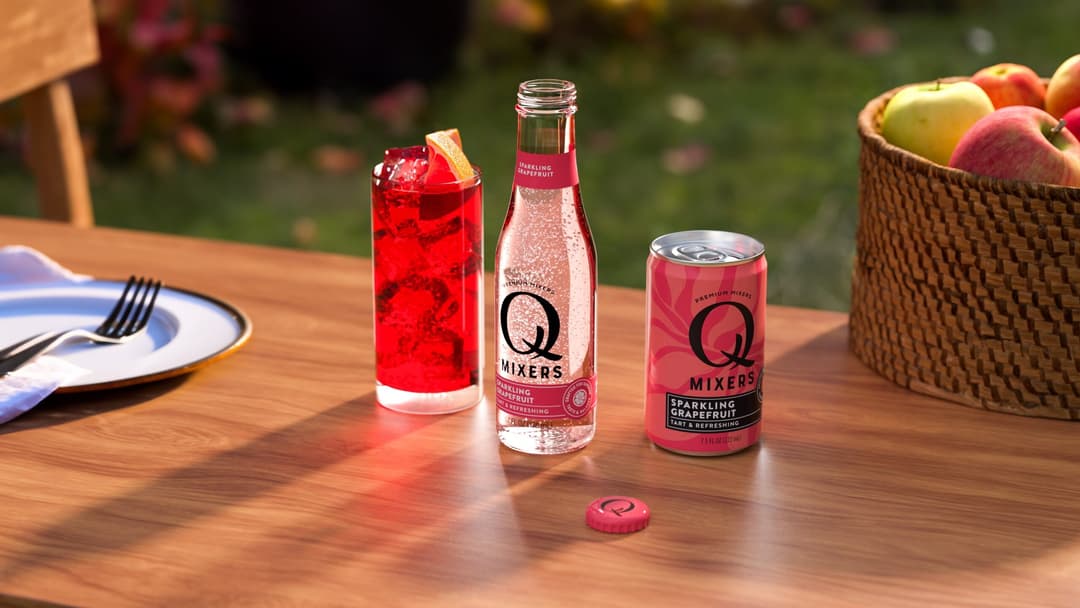Q Mixers : Founded in Brooklyn in 2006, Q Mixers delivers premium carbonated and non-carbonated mixers crafted with real ingredients and less sugar—ideal for elevating both cocktails and mocktails.