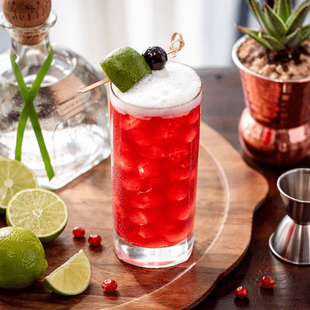 Mexican Firing Squad : The Mexican Firing Squad is a classic tequila cocktail combining lime juice, grenadine, and bitters to create a vibrant balance of freshness, sweetness, and bitterness. A must-try drink for showcasing tequila in a bold and refreshing way.