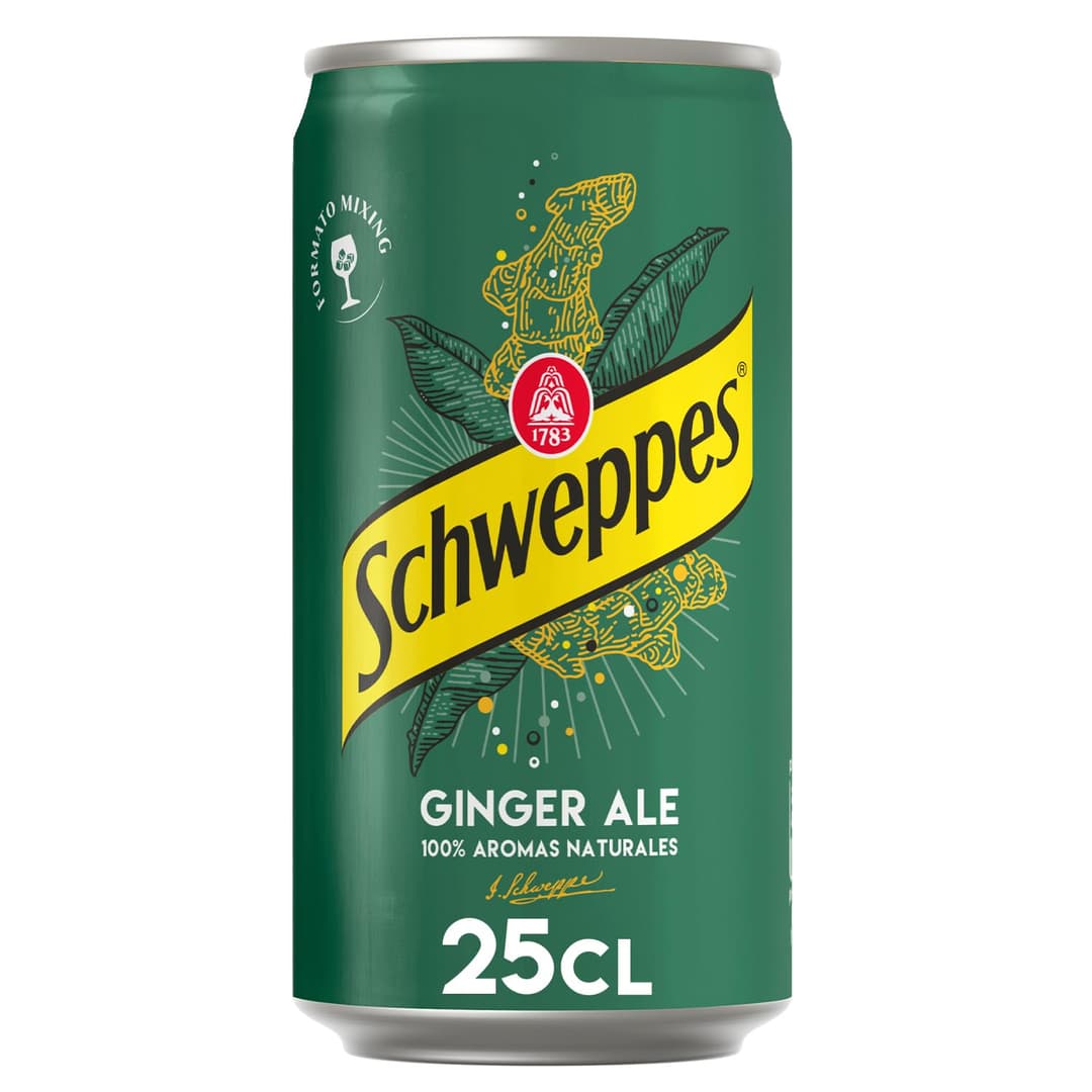 Schweppes Ginger Ale — The unique sparkling drink with a tangy sweet taste of ginger, perfectly refined since 1870. For a classic drinking sensation or elegant mixer.