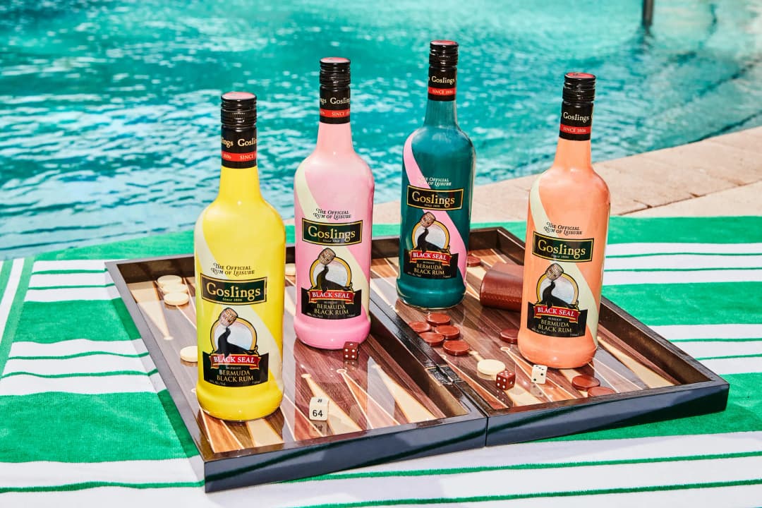 Gosling's : Family owned business, born in 1806 on Bermuda and still thriving today. Their award–winning portfolio includes aged Goslings Rums, bold Stormy Ginger Beer, and Finest Tonic Waters.