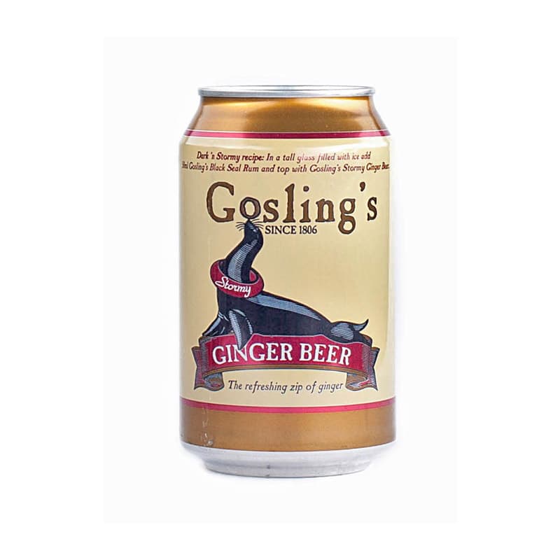 Gosling’s Stormy Ginger Beer — A bold and spicy ginger beer with a rich, balanced profile, crafted for cocktails like the Dark ’n’ Stormy.