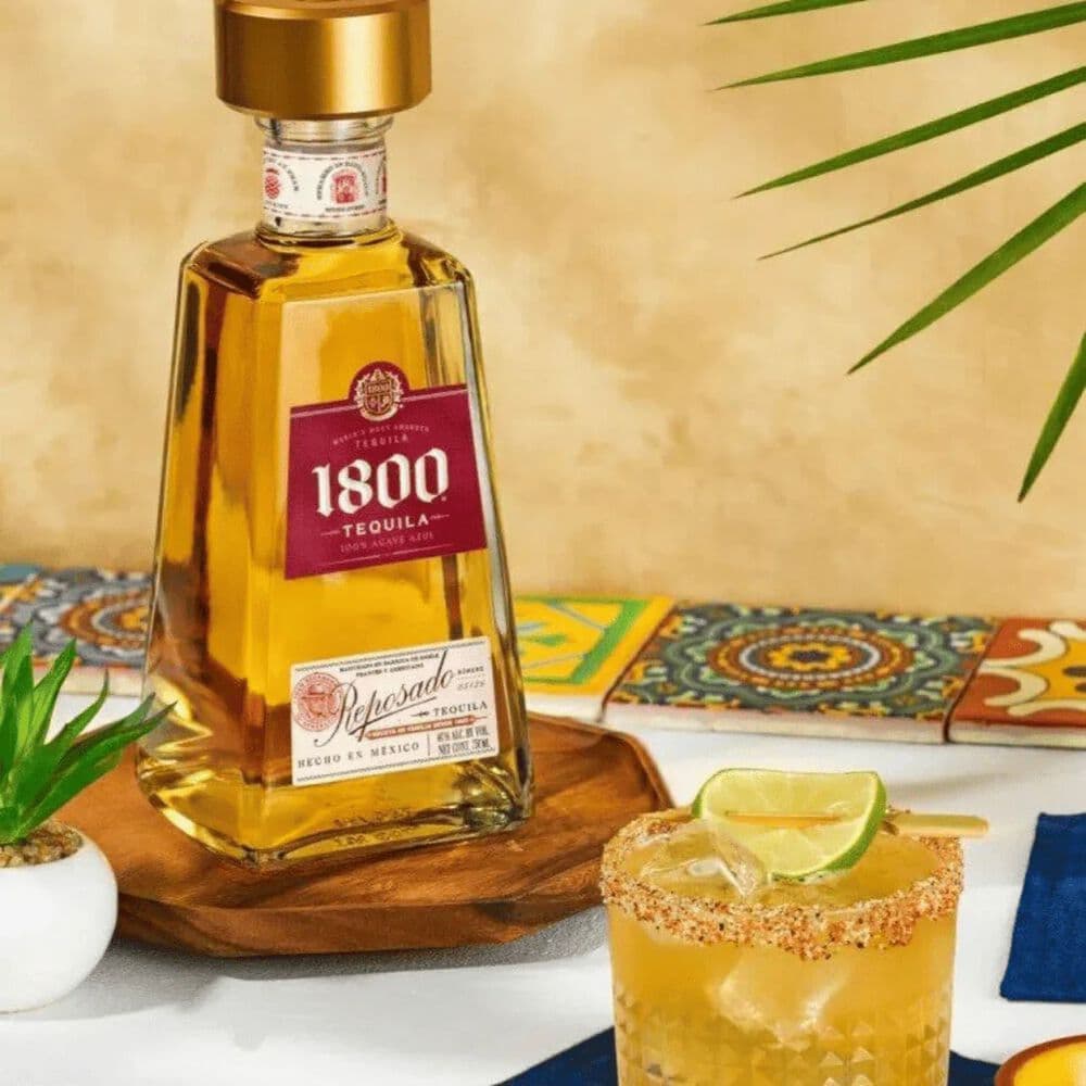 1800 — Mexican tequila brand produced in Jalisco from 100% blue agave. Named after the year tequila was first aged in oak casks, the brand is now distributed worldwide.