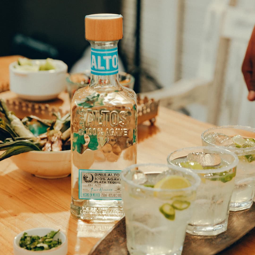 Olmeca Altos — Premium tequila crafted in the Los Altos region of Jalisco, Mexico, using mature blue agave and the traditional Tahona process to deliver a rich, authentic, and naturally smooth flavor profile.
