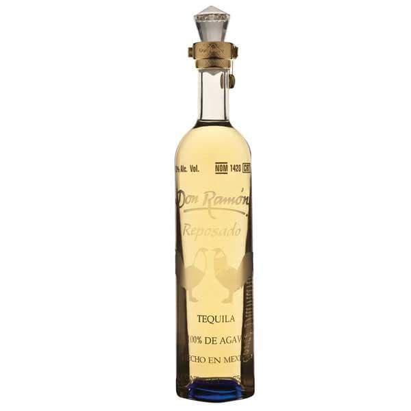 Don Ramón Punta Diamante Reposado — Aged for nine months in white oak barrels and double distilled, it reveals a brilliant golden hue and a refined aromatic profile combining cooked agave, fresh herbs, citrus, vanilla, and chocolate with a smooth, balanced finish.